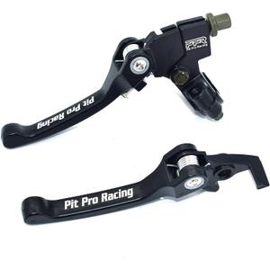 Clutch Brake Lever Set, Aluminum Alloy Folding Brake Lever Fits for 22mm 7/8 inch Handlebar 110cc 125cc 140cc TTR 125cc SSR CRF KLX Xmotos BSE KAYO Pit Dirt Bikes (Black)