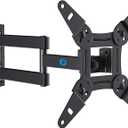 Pipishell Full Motion TV Wall Mount for Echo Show 21/15 and 13-43 Inch Flat Curved Screen TVs & Monitors, Max VESA 200x200mm up to 44lbs, TV Mount Wall Bracket with Rotation Swivel Tilt Extension