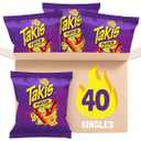 Takis Variety 40ct 1oz 28.4g HOT CHILI PEPPER ARTIFICIALLY FLAVORED TORTILLA CHIPS Best Before: FEB 24, 2026 RL