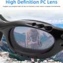 3 Pieces Motorcycle Goggles Riding Glasses Dirt Bike Ski Goggles Anti-UV Dustproof Windproof ATV Goggles For Motorcycle Riding, Skiing, Outdoor Men Women Youth (Blue)