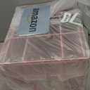 Marbrasse Mesh Desk Organizer, Pen Organizer with 2 Drawer, Multi-Functional Pencil Holder, Desk Organizers and Accessories with 5 Compartments + Drawer for Office Art Supplies (Pink)