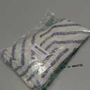 DriftAway Farmhouse Linen Lined Valance Double Layer Thermal Insulated Room Darkening Blackout Window Valances 3 Inch Rod Pocket Striped Kitchen Valance Single 52 Inch by 18 Inch Briony Navy