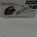 Ergonomic Mouse Wireless, Vertical Mouse Right Handed Small Mouse with 6 Buttons 1000/1200/1600 for Laptop,Desktop,PC, MacBookPurple AA