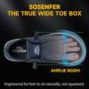 Sosenfer Steel Toe Shoes for Men | Slip Resistant Work Boots with Composite Toe | Lightweight Safety Loafers for Construction & Warehouse | Non-Slip Rubber Outsole-SHENLAN-44