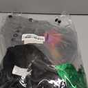 Poshetion Witch Halloween Costume for Girls - Toddler Light Up Dress with Witch Broom and Hat, Glow in the Dark for Wicked Parties (Green, Small) 5-7