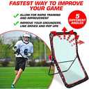 Premium 4x7ft Lacrosse Rebounder for Backyard Training - EST 2018 