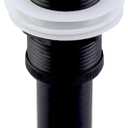 Bathroom Sink Drain Without Overflow - 1 3/4" Drain Opening - Pop Up Drain for Vessel Sink,Matte Black,Y1618W-BLK