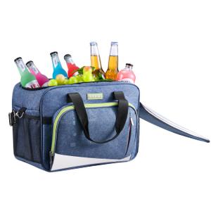 outohome Electric Portable Cooler Plug in 12V Car Cooler Bag, Warmer Bag for vehicle, DC Power Cord,25L Insulated Lunch Bag for Family Outings, Grocery,Camping,Truck Drivers,All Season