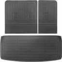 VEVOR Cargo Mats Compatible Tahoe & GMC Yukon 2021-2024, Custom Fit TPE Cargo Liner Set for SUVs, Trunk and Rear Back Seat Protector Replacement, Trunk Mat and Backrest Mats