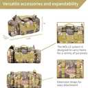 Treestand Front Storage Bag Camo Tree Stand Bag Compatible with Most Tree Stands Hunting Accessories Fanny Pack for Men Multiple Pockets Waist Bag for Hunters Universal Size