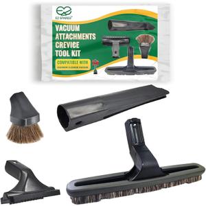 EZ SPARES 4Pcs Vacuum Attachments Compatible with Rainbow Cleaner Vacuum Horsehair Brush,Dusting Floor Brush Tools,Cleaning Wand Accessories,Vacuum Attachments Crevice Tool Kit