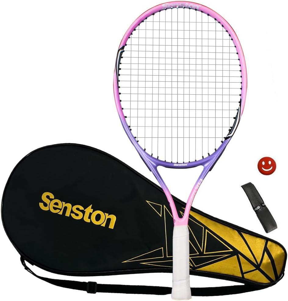 Senston 23" Kids Junior Tennis Racquet for Kids Children Boys Girls Tennis Rackets with Racket Cover