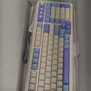 AULA 99 Key Keyboard, Tri-Mode Bluetooth/2.4GHz/USB-C Cute Creamy Gaming Keyboard with Number Pad RGB Backlit, Media Knob Custom Mechanical Feel Computer Keyboards for MAC Xbox PC Gamer - Purple