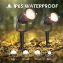 REEGOLD Low Voltage Landscape Lights Outdoor: 7W 700LM LED Landscape Lighting with Connectors for Tree Garden Yard Pathway | 12V 24V Warm White 2700K Spotlights | IP65 Waterproof | 6 Pack