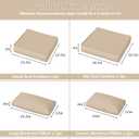 9 Pack Patio Cushion Covers Outdoor Furniture Cushion Slipcovers Replacement Waterproof with Zipper for 5 Pcs Patio Furniture Set, Covers Only, Sand