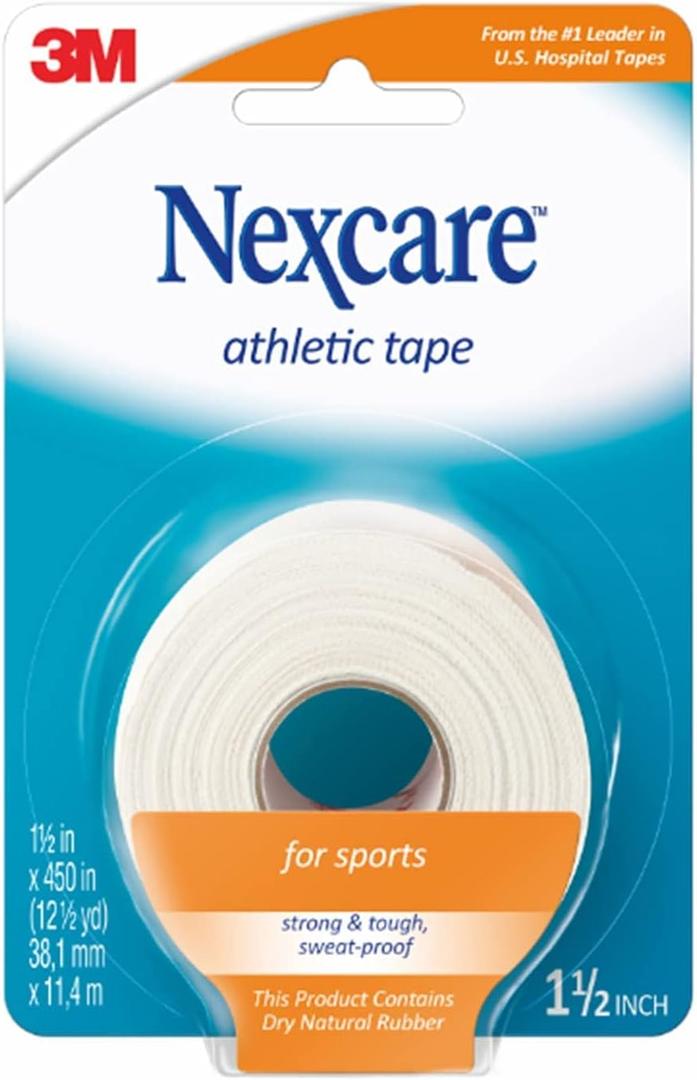 Nexcare Athletic Cloth Tape, 870-B, 1.5 in x 12.5 yds (5 Pack)