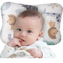 Soft Hypoallergenic Baby Head & Neck Support Organic Cotton Cover Machine Washable (Animal World)