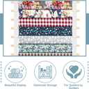 20-Shelf Hanging Wall Fabric Organizer, Over The Door Cloth Organizer with 4 Hooks, Closet Hanging Fabric Storage for Sewing & Quilting Collection(13.8 Inch)