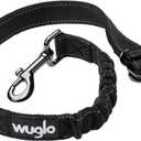 12"-37" Wuglo Dog Seat Belt - Dog Car Harness for Child Safety Seat - Hook Latch Bar & Seat Belt Buckle - Adjustable Universal Dog Seatbelt for Car Travel (Black)