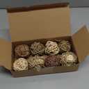 VESPRO Bunny Chew Grass Balls, (8 Pcs) Rolling Chew Toys for Small Animals, Natural Chew Grass Toys and Bunny Treats for Rabbits, Guinea Pigs, Chinchillas, Hamsters, Mice Teeth Grinding