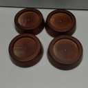 Bed Risers Wood Blocks - 1 Inch Circle Furniture Height Extenders Lifts for Sofa Couch Desk Chair Table Base Raising Space, Convenient Store and Cleaning, Pack of 4