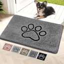Bcoimo Super Absorbent Dog Door Mat, 30"*20" Anti Slip Mat for Muddy Paws, Pet Rugs for Dirty Paws Washable that Absorbs Moisture and Dirt, for Dog Cage and Pet Resting Carpet