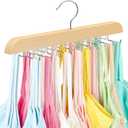 Tank Top Hanger with Premium Wood, 20 Large Capacity, Space Saving,360 Degree Rotating, Foldable Metal Hooks, Tank Tops