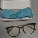 Firmoo Blue Light Glasses for Women, Men Stylish Big Frame Blue Light Blocking Glasses for Computer (Clear)