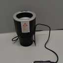 Car Cup Holder Coffee Warmer Drink Cooler 2-in-1 Truck Caned Drink Holder Gift(12V, Black with Silver)