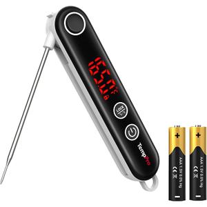 TempPro TP18 Instant Read Meat Thermometer Digital with Thermocouple Sensor, Cooking Food Thermometer for Grill, Smoker, BBQ, Oil Deep Frying, Candy, Kitchen Thermometer Bakeware(Previously ThermoPro)