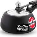 Hawkins Contura Black XT Pressure Cooker, Hard Anodised Inner Lid Cooker, Small Induction Cooker, Handi Cooker, Black CXT20 2 Litre