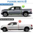 TOP-MAX Window Molding Trim Seal Compatible with 2007-2021 Toyota Tundra Crewmax, 4 Pcs Black Window Weather Stripping Replaces 68210-0C020 68164-0C020 (NOT FIT for Double Cab)