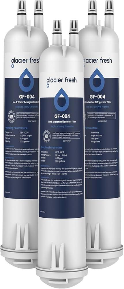 GLACIER FRESH EDR3RXD1 Compatible with 4396841 Refrigerator Water Filter, KAD3RXD1, WHR3RXD1, 4396841, 4396710, Filter 3, 46-9083,46-9030, 9030, 9083 Refrigerator Water Filter, 3 Pack