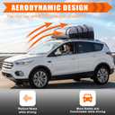 Sailnovo Rooftop Cargo Carrier Roof Bag,20 Cubic feet Soft PVC Waterproof Roof Bag for Most Vehicles with/Without Rack with Strap,Anti-Slip Mat,Padlock,Foldable Car Top Carrier for Road Trip Camping