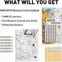 HIMI CC Marker Set, GOTO Museum Gift Box Dual Tip Quick Drying Markers, Clean Smelling Alcohol Marker,Hard and Soft Nib for Youth Adults Coloring Illustration, Great Value Pack (Orange)