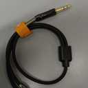 Tisino 1/4 to RCA Cable, Quarter inch TRS to RCA Audio Cable 6.35mm Stereo Jack to Dual RCA Insert Cable Y Splitter Cabl - 1.6 feet/50 cm