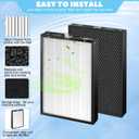 Upgraded Y1000 Replacment Filter Compatible with Y1000 Air Purifier Large Room,2-in-1 Y1000 Filter,2-Pack