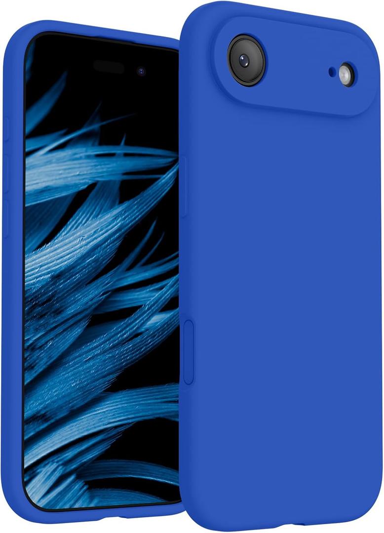 FireNova Magnetic for iPhone Air Case, Compatible with MagSafe, [Integrated Silicone Camera Control Button] [Camera Protection] Microfiber Lining Phone Case for iPhone 17 Air, 6.5", Klein Blue