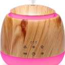 Aromatherapy Diffuser & White Noise Machine Combines 10 Relaxing Sounds,7 Color LED Light,5 Level Volumn,2 Level Warm Night-light,3 Timer, Mist and Waterless Auto Shutoff for Better Sleep (Light Brown)