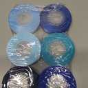 Mlurcu Blue Satin Ribbon 3/8 Inch 60Yds Navy Blue Royal Blue Light Blue Ribbon Assorted Solid Color Thin Double Faced Satin Ribbon for Flower Bouquet Wedding Invitation Crafts Gift Wrapping Hair Bows