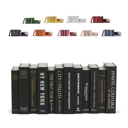 12 Decorative Faux Books, Fake Books for Bookshelf Decor, Coffee Table Books, Entry Table Book Decor, Vintage Decorative Books. Black Home Decor Accents. Home Staging Books.