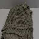 MIULEE Set of 2 Christmas Waffle Bathroom Rugs, Super Absorbent Non Slip Bath Rugs, Washable Bath Mats with Tassels, Ultra Soft Rubber Backed Shower Mat for Bathroom Floor, Tub, Green, 17"x24"+18"x30"