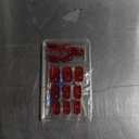 Red Press on Nails Short Square Fake Nails Glossy Cat Eye False Nails Luxury Glitter Coffin Glue on Nails Red Sparkle Reusable Full Cover Stick on Nails Design Artificial Acrylic for Women 24pcs