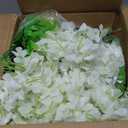 Waipfaru 36 Pack Wisteria Hanging Flowers, White Light Pink Wisteria Artificial Flowers, 3.6 Feet/Pcs Fake Flowers Garland Vines for Bedroom Wedding Home Party Wall Decoration