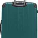 Flying Axis Collection Lightweight Hardside Expandable 8-Wheel Spinner Luggage, Midnight Turquoise, 28-Inch Checked