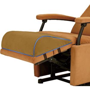 Recliner Foot Rest Cushion, Extra Large Recliner Leg Pillow with 2 Adjustable Straps, for Bed, Chair Sofa Lumbar Support Foam Wedge Pillow (Brown)