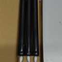 Homemory Black Flameless Taper Candles Flickering, NO Remote, 9.6 Inches Battery Operated, 6 Pcs Realistic Electric LED Candlesticks Made of Plastic for Halloween Party Home Decor