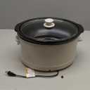 bella 6.0 Qt Programmable Slow Cooker, Ceramic Nonstick Coating, Adjustable Temperature & Cooking Times, Dishwasher Safe Stoneware Pot & Tempered Glass Lid, Tangle Free Cord Wrap, Oatmilk