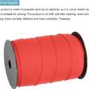 MECCANIXITY 1 Inch Double Fold Bias Tape Polyester Continuous Bulk Bias Tape for Sewing,Seaming Quilting Hemming Binding Crafts (Red 55 Yards)