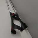 PEPE Mobility Forearm Crutches for Adults (x2 Units) Open Cuff, Adjustable Height, Aluminium, Lightweight Elbow Crutches, Made in Europe (Black)